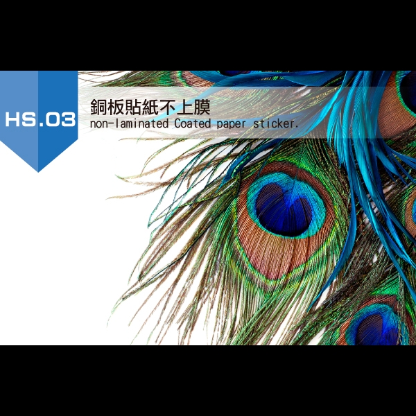 3.銅板貼紙不上膜